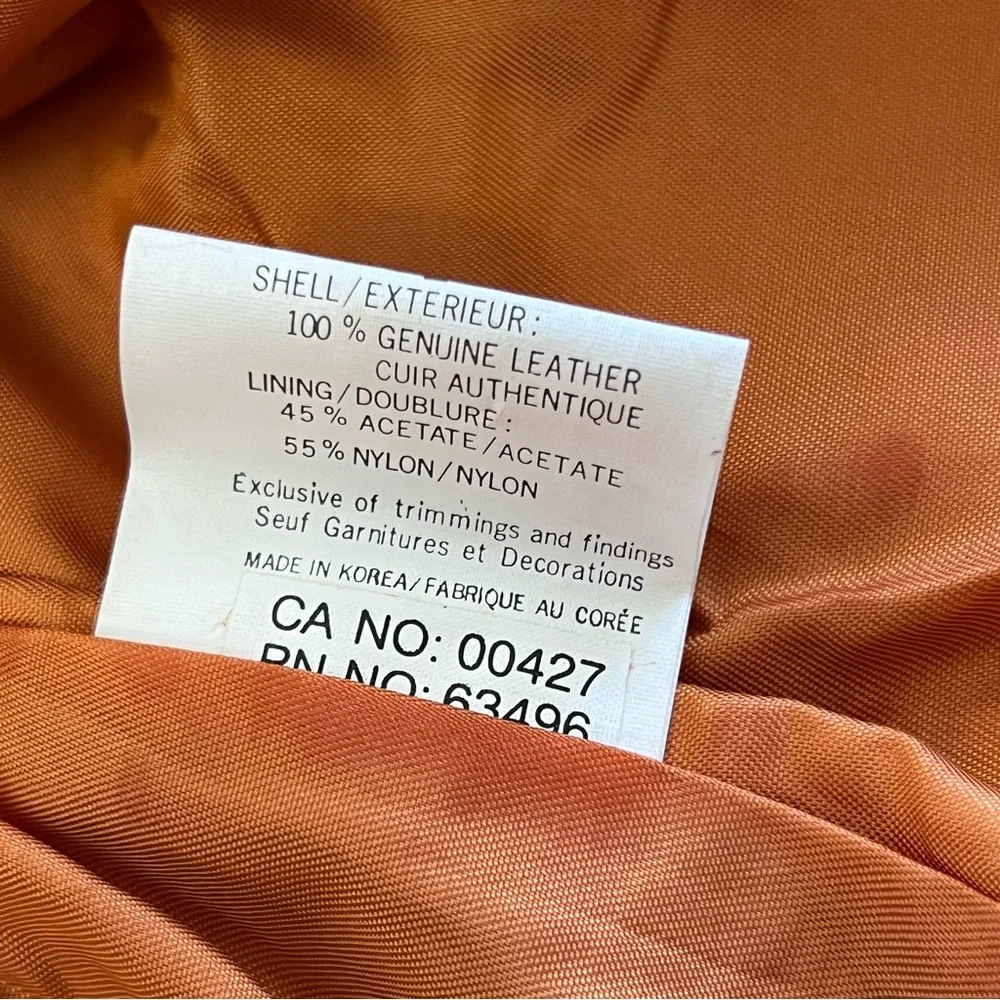 Vintage Bagatelle Arlington Avenue Leather 2 Piece Skirt Suit Top Large Skirt 8